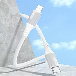 Кабель Borofone BX101 Creator USB Type-C - Lightning 27w 3a 1м PD сable White - миниатюра 4 Кабель Borofone BX101 Creator USB Type-C - Lightning 27w 3a 1м PD сable White - миниатюра 4