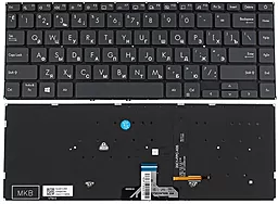Клавіатура для ноутбуку Asus X435 series з підсвіткою клавіш без рамки Black
