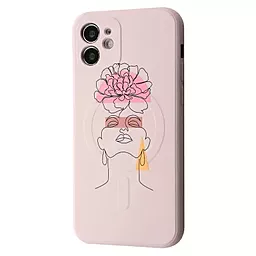 Чехол Wave Minimal Art Case with MagSafe для Apple iPhone 12 Beige/Girl