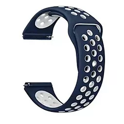 Змінний ремінець для розумного годинника Nike Style для Samsung Galaxy Watch 46mm/Watch 3 45mm/Gear S3 Classic/Gear S3 Frontier (705788) Blue White