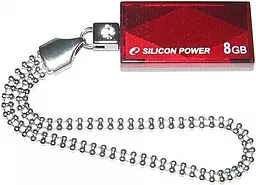 Флешка Silicon Power Touch 810 8Gb (SP008GBUF2810V1R) Red - фото Флешка Silicon Power Touch 810 8Gb (SP008GBUF2810V1R) Red