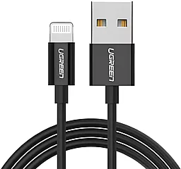 Кабель UGreen US155 USB-A - Lightning 12w 2.4a 1м cable Black (80822) - фото Кабель UGreen US155 USB-A - Lightning 12w 2.4a 1м cable Black (80822)