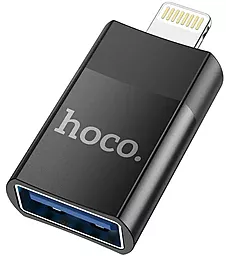 OTG-перехідник Hoco UA17 Lightning to USB2.0 Black