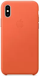 Чохол Apple Leather Case with MagSafe for iPhone X, iPhone XS Sunset