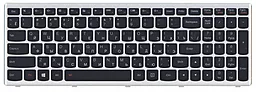 Клавіатура для ноутбуку Lenovo IdeaPad U510 Z710 підсвітка клавіш 25-211273 срібляста