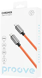 Кабель Proove Chromer USB Type-C - Type-C 240w 5a 1м PD cable Orange - мініатюра 3 Кабель Proove Chromer USB Type-C - Type-C 240w 5a 1м PD cable Orange - мініатюра 3
