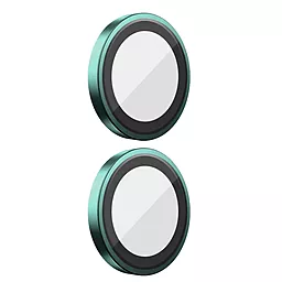 Защитное стекло Blueo Metal на камеру для Apple iPhone 16, 16 Plus  Green