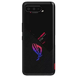 Задняя крышка корпуса Asus ROG Phone 5 ZS673KS, со стеклом камеры Original Phantom Black - фото Задняя крышка корпуса Asus ROG Phone 5 ZS673KS, со стеклом камеры Original Phantom Black