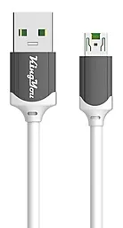 Кабель KingYou KL-08 OPPO VOOC USB-A - micro USB 20w 4.1a 1м cable White - фото Кабель KingYou KL-08 OPPO VOOC USB-A - micro USB 20w 4.1a 1м cable White