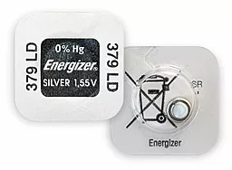 Батарейки Energizer SR521SW / 379 Silver Oxide 1шт - фото Батарейки Energizer SR521SW / 379 Silver Oxide 1шт