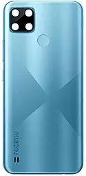 Задня кришка корпусу Realme C21Y зі склом камери Cross Blue - фото Задня кришка корпусу Realme C21Y зі склом камери Cross Blue