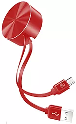 Кабель USB Usams U-Bin micro USB Cable Red (US-SJ163)