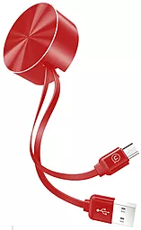 Кабель Usams U-Bin USB-A - micro USB 12w 2.4a 1м cable Red (US-SJ163) - фото Кабель Usams U-Bin USB-A - micro USB 12w 2.4a 1м cable Red (US-SJ163)