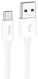 Кабель USB Hoco X87 Magic Silicone 2.4A micro USB Cable White