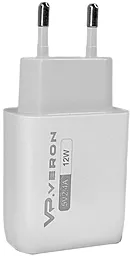 Мережевий зарядний пристрій Veron Home Charger AC62L 12W 2xUSB-A 2.4A + Lightning cable White - мініатюра 7