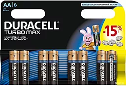 Батарейки Duracell AA (LR6) Turbo 8шт - фото Батарейки Duracell AA (LR6) Turbo 8шт