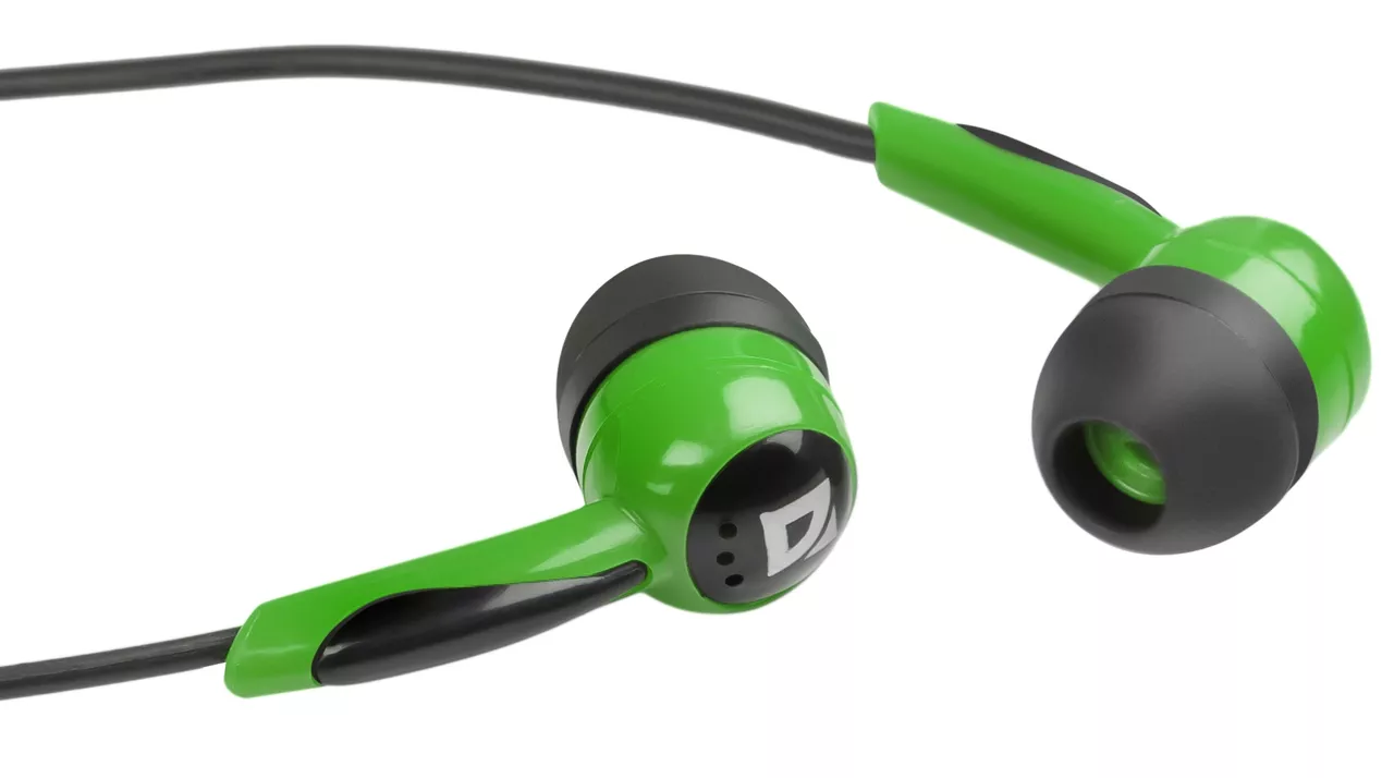 Наушники Defender Basic-604 Black/Green (63607) - фото 2