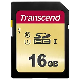 Карта пам'яті Transcend SDHC 16GB 500S Class 10 UHS-I U1 (TS16GSDC500S) - фото Карта пам'яті Transcend SDHC 16GB 500S Class 10 UHS-I U1 (TS16GSDC500S)
