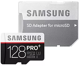 Карта пам'яті Samsung microSDXC 128GB Pro Plus Class 10 UHS-I U3 + SD-адаптер (MB-MD128DA/RU) - фото Карта пам'яті Samsung microSDXC 128GB Pro Plus Class 10 UHS-I U3 + SD-адаптер (MB-MD128DA/RU)