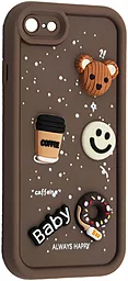 Чехол Pretty Things Case для Apple iPhone 7, 8 Brown / Always Happy Donut - фото Чехол Pretty Things Case для Apple iPhone 7, 8 Brown / Always Happy Donut