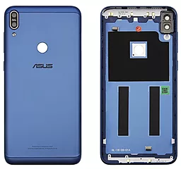 Задняя крышка корпуса Asus ZenFone Max Pro M1 (ZB601KL/ZB602KL) со стеклом камеры Blue - фото Задняя крышка корпуса Asus ZenFone Max Pro M1 (ZB601KL/ZB602KL) со стеклом камеры Blue