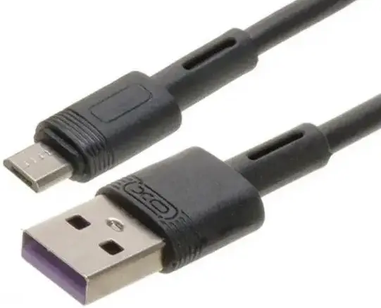 Кабель XO NB-Q166 USB-A - micro USB 25w 5a 1м cable Black - фото 2