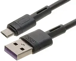 Кабель XO NB-Q166 USB-A - micro USB 25w 5a 1м cable Black - мініатюра 2