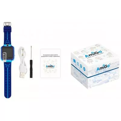 Смарт-часы AmiGo GO002 iP67 Blue - фото 12