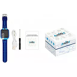 Смарт-часы AmiGo GO002 iP67 Blue - миниатюра 12 Смарт-часы AmiGo GO002 iP67 Blue - миниатюра 12
