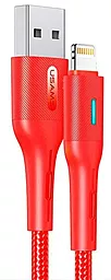 Кабель Usams US-SJ424 USB-A - Lightning 12w 2.4a 0.6м cable Red - фото Кабель Usams US-SJ424 USB-A - Lightning 12w 2.4a 0.6м cable Red