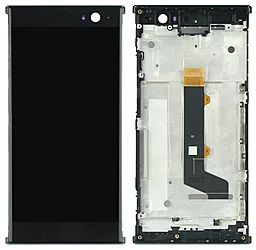 Дисплей Sony Xperia XA2 (H3113, H3123, H3133, H4113, H4133) з тачскріном і рамкою, Black