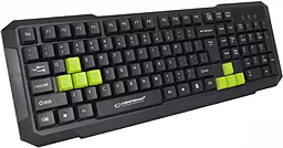 Клавиатура Esperanza EGK102 USB (EGK102GUA) Green