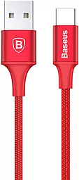Кабель Baseus Rapid Series USB-A - Type-C 10w 1м cable Red (CATSU-B09)