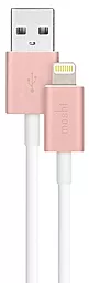 Кабель Moshi USB-A - Lightning 12w 2.4a 1м cable Rose (99MO023251) - фото Кабель Moshi USB-A - Lightning 12w 2.4a 1м cable Rose (99MO023251)