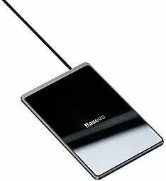 Уценка Беспроводное (индукционное) зарядное устройство  Baseus Card Ultra-thin 15W with USB cable  Black - миниатюра 2