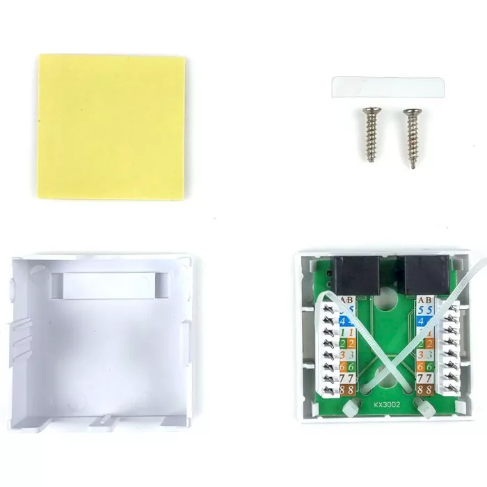 Розетки EServer 2хRJ-45 Cat. 5e (WT-2015A) - фото 3