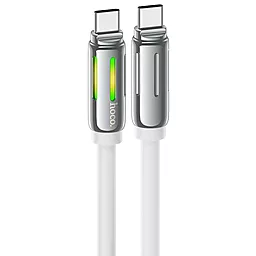 Кабель Hoco U136 USB Type-C - Type-C 60w 3a 1.2м PD cable White - фото Кабель Hoco U136 USB Type-C - Type-C 60w 3a 1.2м PD cable White