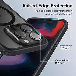 Чехол ESR для Apple iPhone 15 Pro CH Halolock Frosted Black (4894240173480) - миниатюра 5 Чехол ESR для Apple iPhone 15 Pro CH Halolock Frosted Black (4894240173480) - миниатюра 5