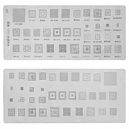BGA трафарет (для реболлинга) (PRC) A90 для телефона China-phone universal (CPU MTK) 35 в 1 - фото BGA трафарет (для реболлинга) (PRC) A90 для телефона China-phone universal (CPU MTK) 35 в 1