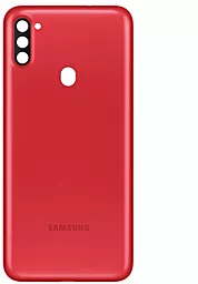 Задняя крышка корпуса Samsung Galaxy A11 A115F со стеклом камеры Original Red