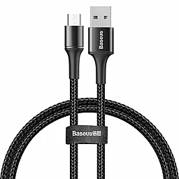 USB Кабель Baseus Halo 3A 0.5M micro USB Cable Black (CAMGH-A01)