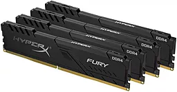 Оперативна пам'ять HyperX 32GB (4x8GB) DDR4 2400MHz Fury Black (HX424C15FB3K4/32)
