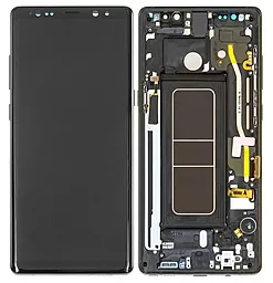 Дисплей Samsung Galaxy Note 8 N950 з тачскріном і рамкою, original PRC, Black