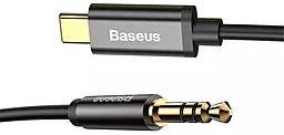 Аудіо кабель Baseus M01 Yiven AUX mini Jack 3.5 - USB Type-C M/M Cable 1.2 м black (CAM01-01) - мініатюра 3