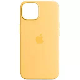 Чехол Silicone Case Full with MagSafe and SplashScreen для Apple iPhone 14 Pro Sunglow - фото Чехол Silicone Case Full with MagSafe and SplashScreen для Apple iPhone 14 Pro Sunglow