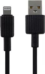 Кабель XO NB156 USB-A - Lightning 12w 2.4a 1м cable Black - фото Кабель XO NB156 USB-A - Lightning 12w 2.4a 1м cable Black