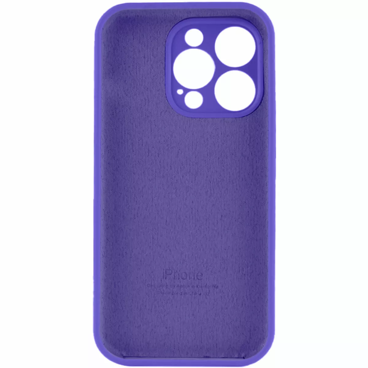 Чехол Silicone Case Full Camera для Apple iPhone 14 Pro Max  Dark Purple - фото 2