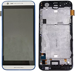 Дисплей HTC Desire 620G с тачскрином и рамкой, Blue - фото Дисплей HTC Desire 620G с тачскрином и рамкой, Blue