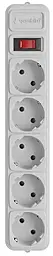 Сетевой фильтр (удлинитель) Gembird 2200w 10a 3м 5 розеток white (SPG5-G-3MG) - фото Сетевой фильтр (удлинитель) Gembird 2200w 10a 3м 5 розеток white (SPG5-G-3MG)