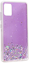 Чехол Epik Star Glitter Samsung A515 Galaxy A51 Clear/Lilaс
